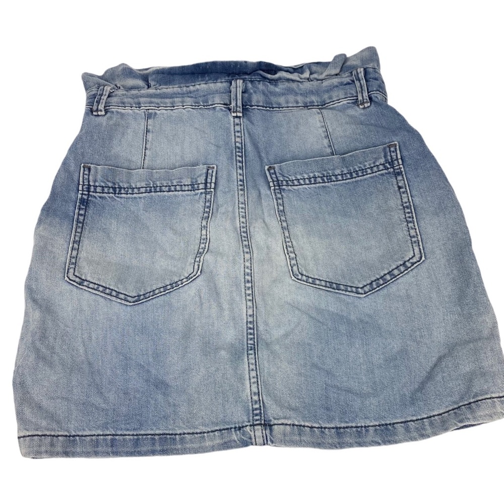 Free People Paper Bag Splendor in the Grass Denim Skirt Size 2 - Picture 4 of 10